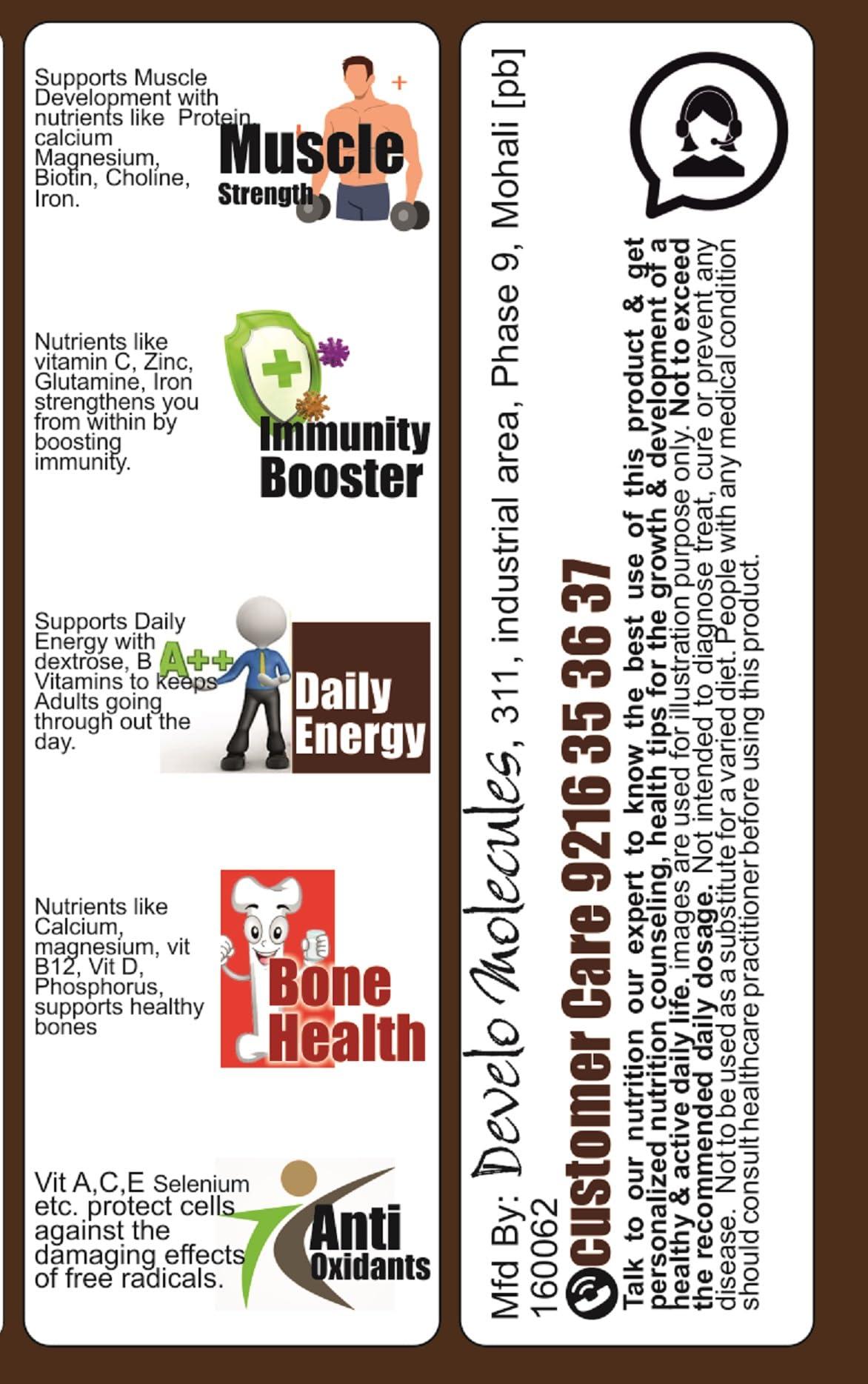 ADVANTA Advanta Sugar Free Weight Gainer Protein for Diabetics 1 kg (Vanilla) + Nutrisugar 75 gm Powder