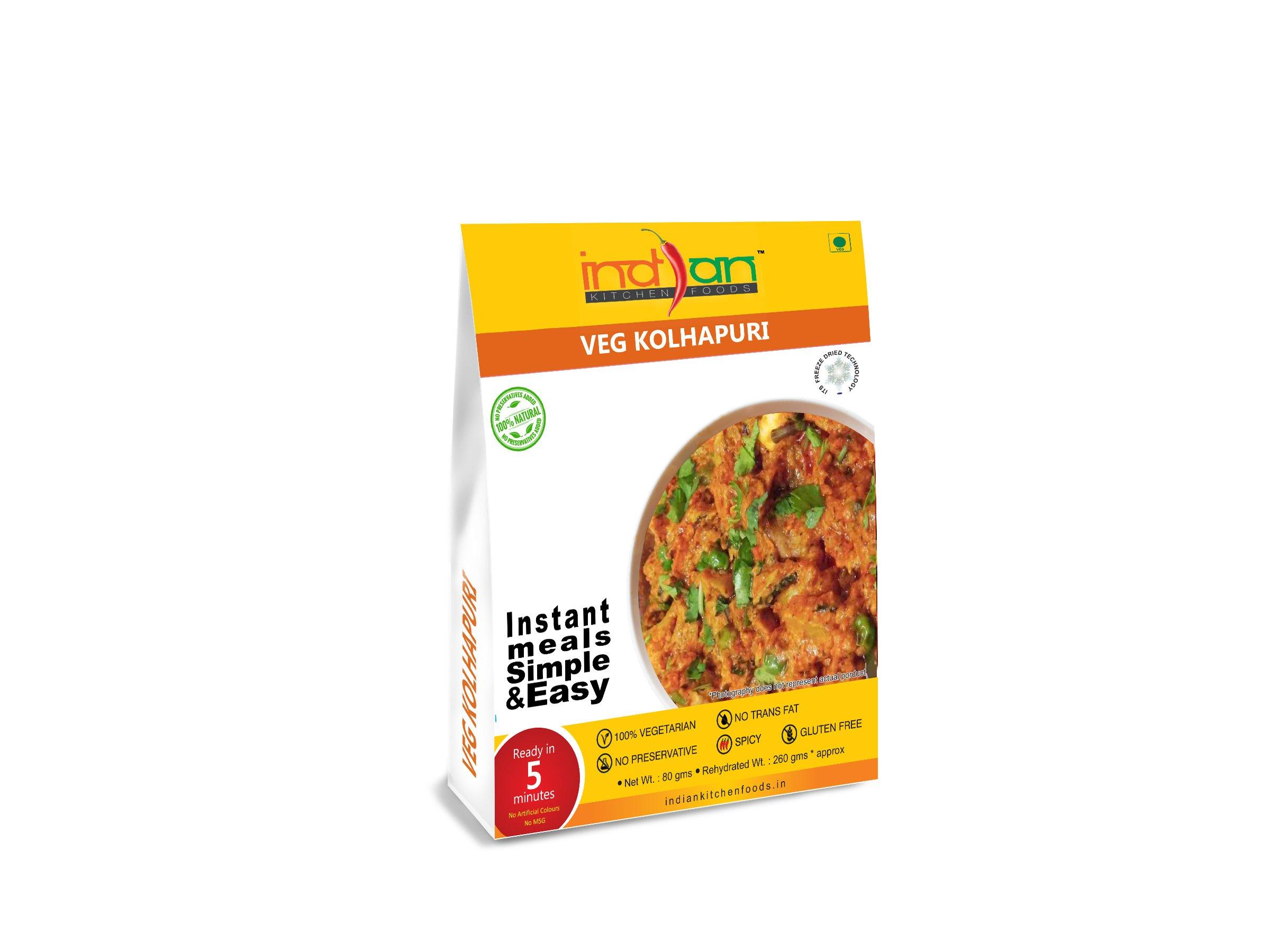 Indian Kitchen Foods Indian Kitchen Foods Veg. Kolhapuri - Freeze Dried, Gluten-Free, Ready-to Eat Indian Vegetarian Meal