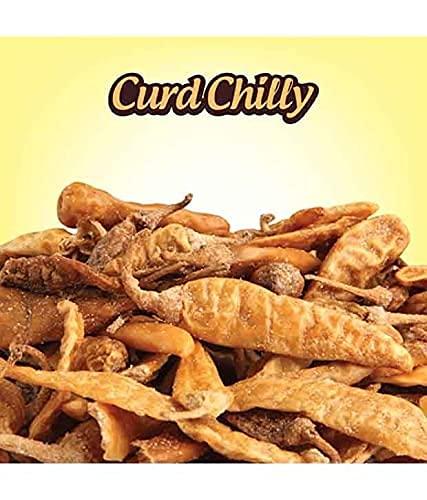 SEEMA Seema Mor Milagai - Sun Dried Curd Chillies - Uppu Melakai - Dahi Mirchi - Tasty & Yummy (100 gm)