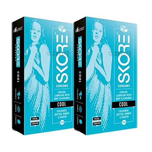Skore Skore Condoms - 10 Count (Pack Of 2, Cool)
