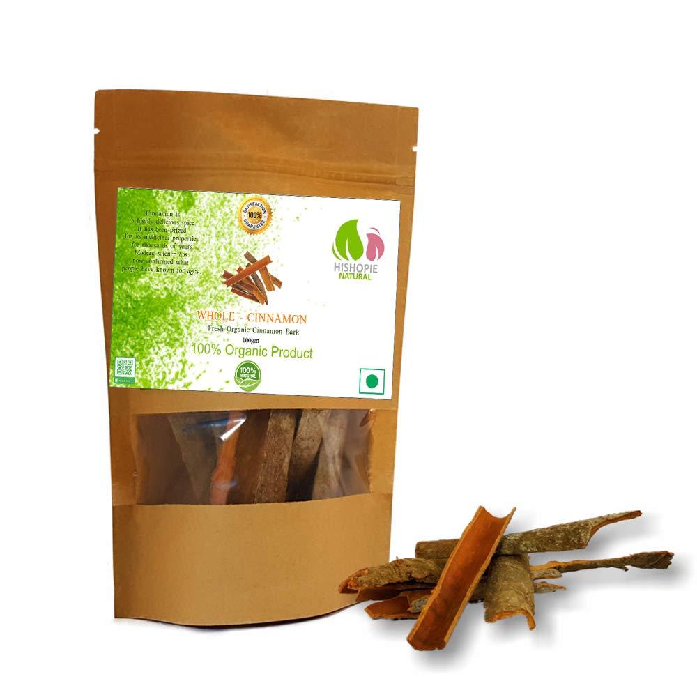 Hishopie Natural WHOLE CINNAMON - MAKARA () - Organic Cinnamon 100Gm