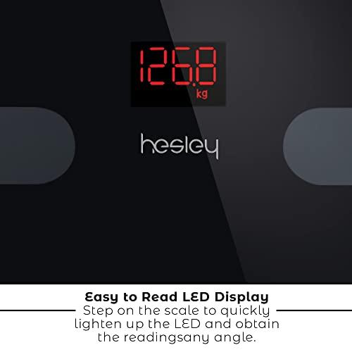 Hesley Hesley BMI Weighing Machine/Weighing Scale/Weight Machine with HesleyFIT APP and German Sensors