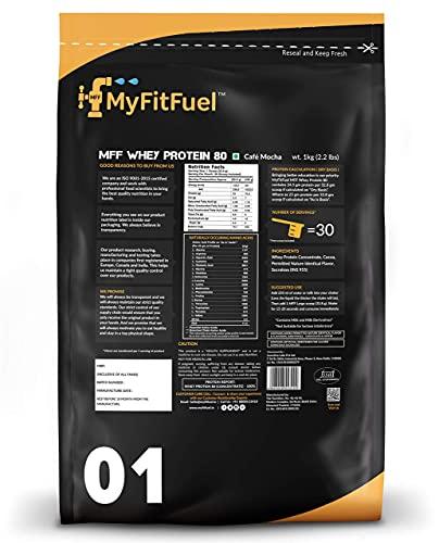 MyFitFuel MyFitFuel MFF Whey Protein 80 | 1 Kg, 30 Servings (Café Mocha)