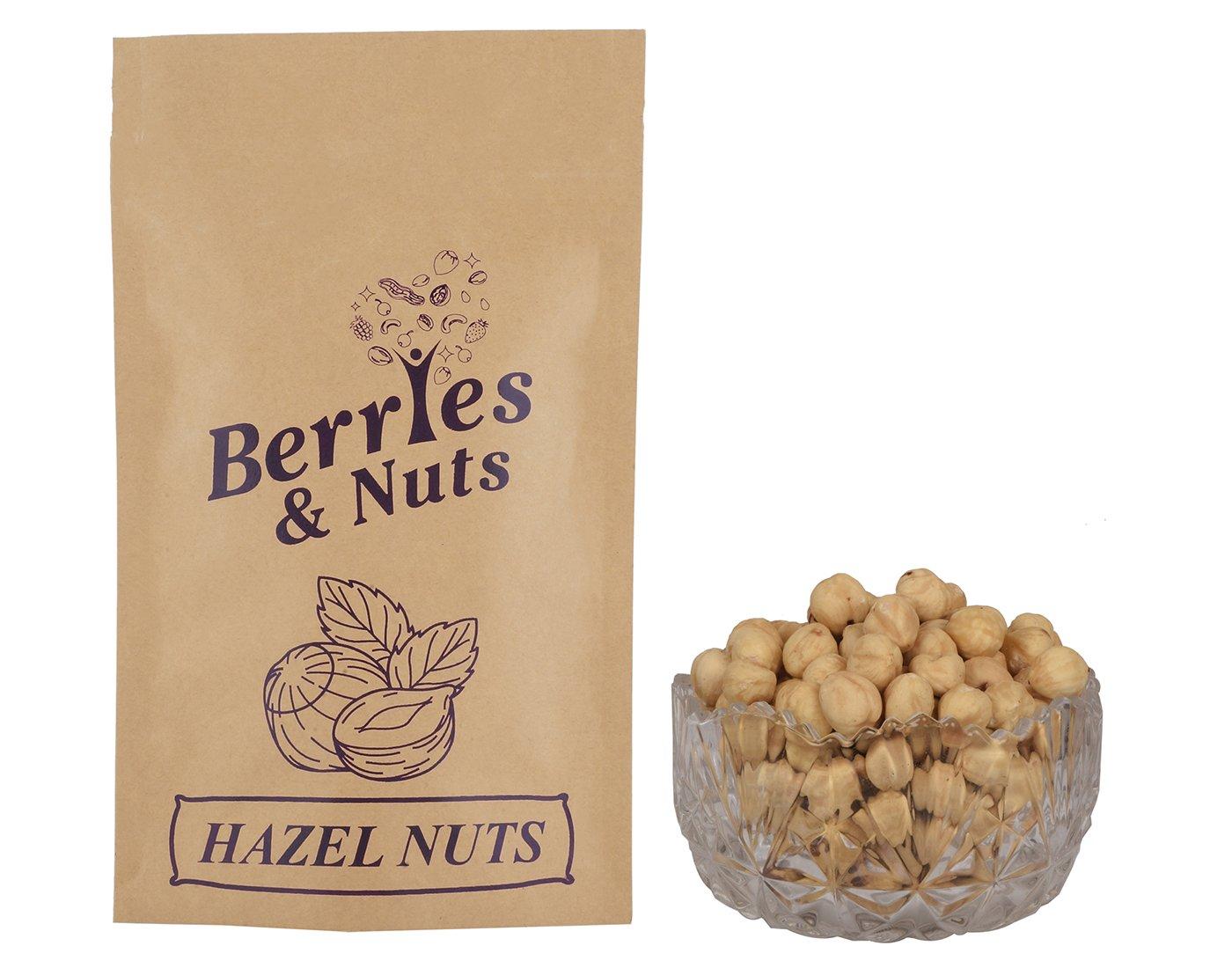 Berries And Nuts Berries and Nuts Premium Raw Jumbo Hazel Nuts, 500g