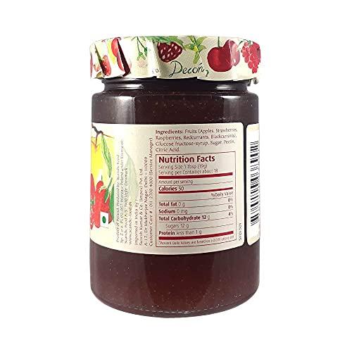 CANOE CANOE Dana Mixed Fruit Jam + Strawberry Jam, 340g, Pack of 1 Each, Product of Poland