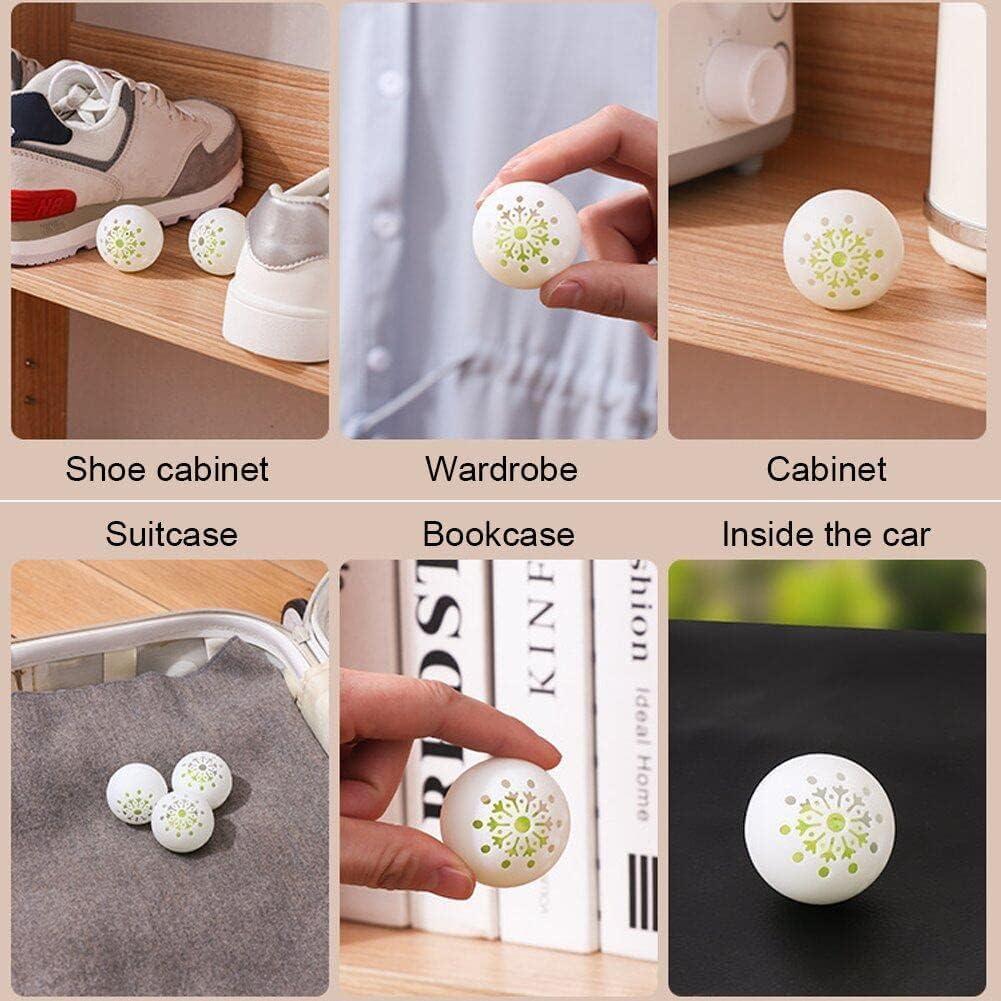ANNIE ANNIE Sneaker Deodorizer Balls Air Freshener Balls Professional Sneaker Air Freshener Balls Shoes Odor Deodorizer Balls Gym Bags, Closet, Locker and Trash Can Freshener Balls (6 Pcs)