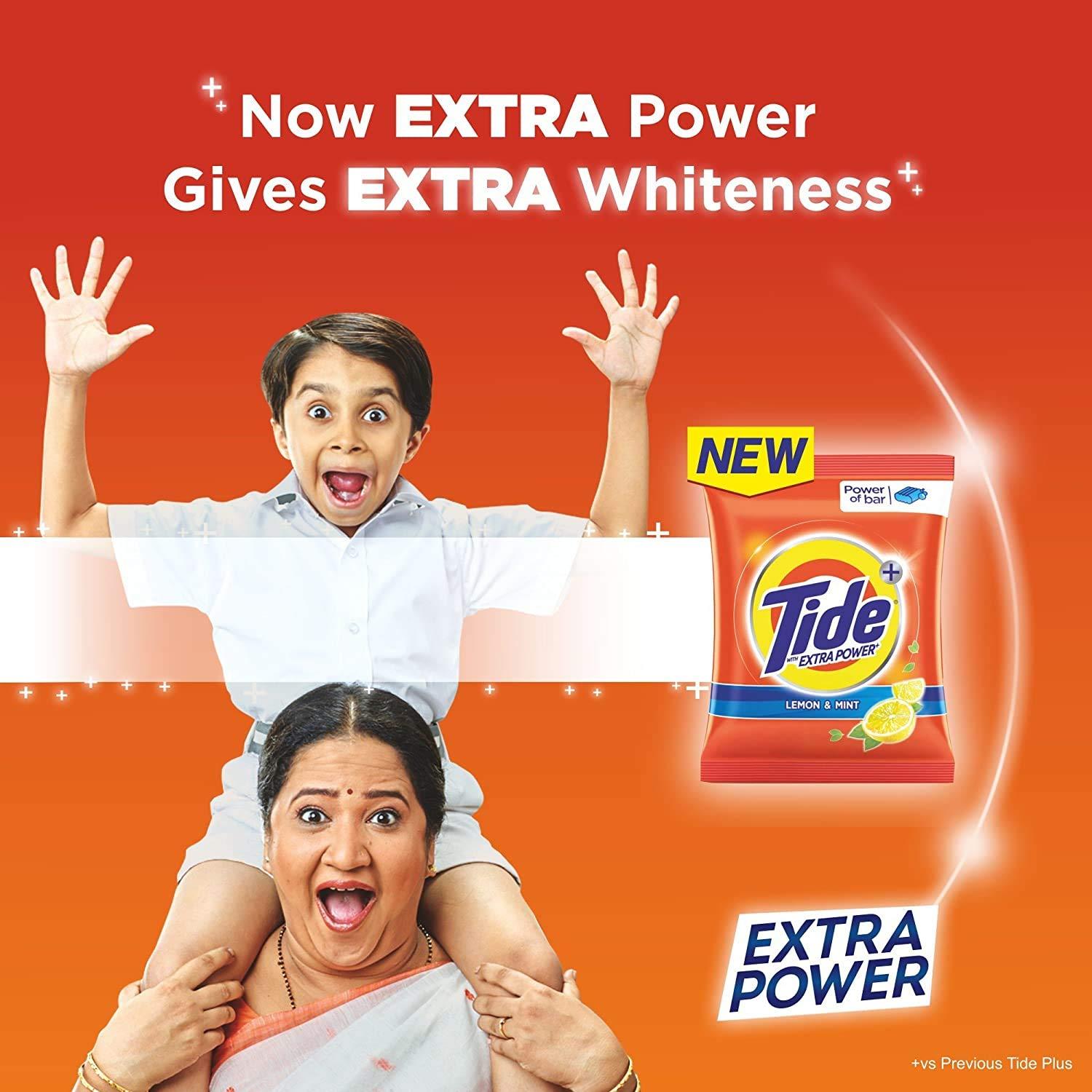 Tide Tide Plus Extra Power Detergent Washing Powder - 6 kg + 2 kg Free = 8kg (Lemon and Mint)