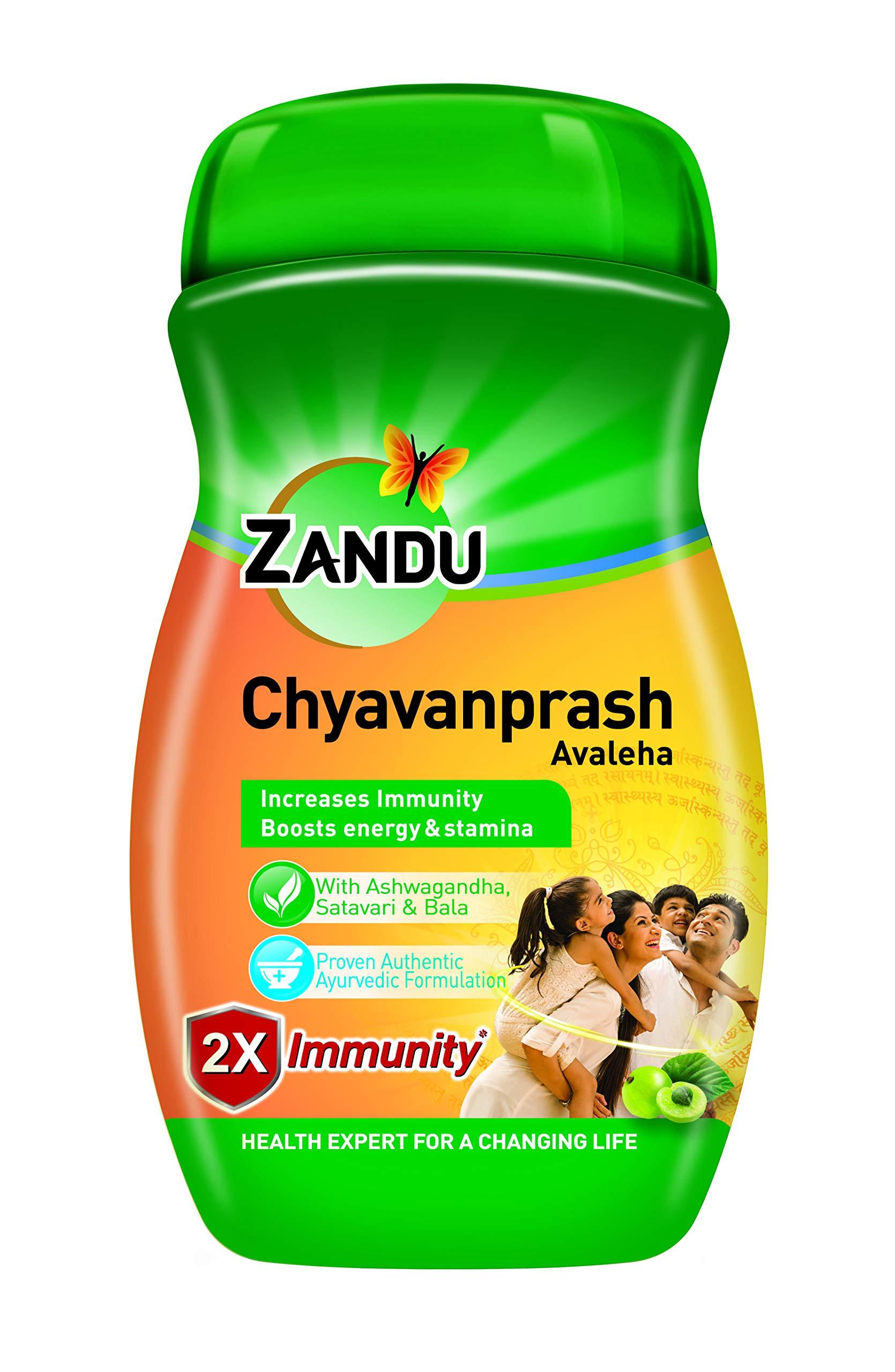 Zandu ZANDU CHYAVANAPRASH Avaleha for Increasing Immunity and Stamina, 900g & Pure Honey, 100% Purity, No Added Sugar, 500g