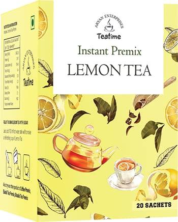 ARYAN ENTERPRISES Teatime Aryan Teatime Instant premix LEMON TEA - 20 Sachets (1pack)- Lemon Tea - Just add Hot water