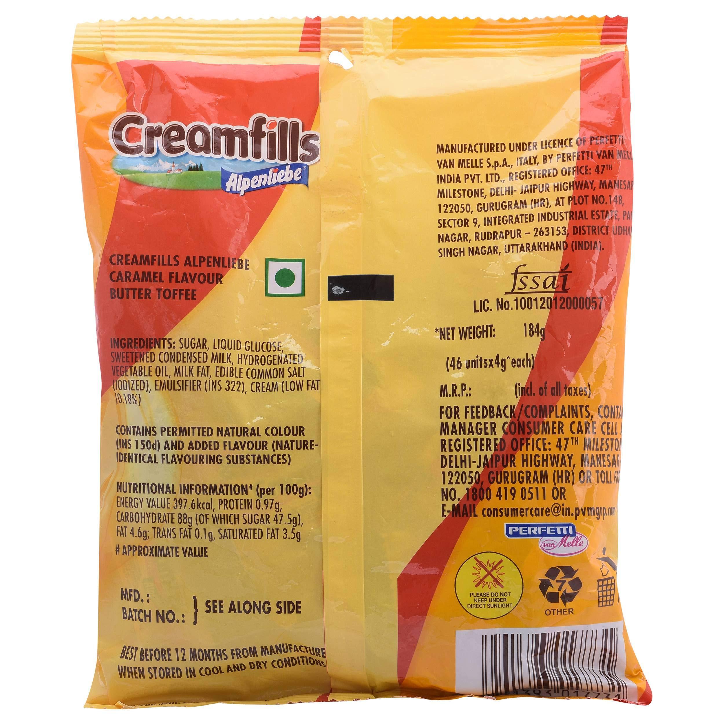 Alpenliebe Alpenliebe Creamfills Toffee - Butter, 184g