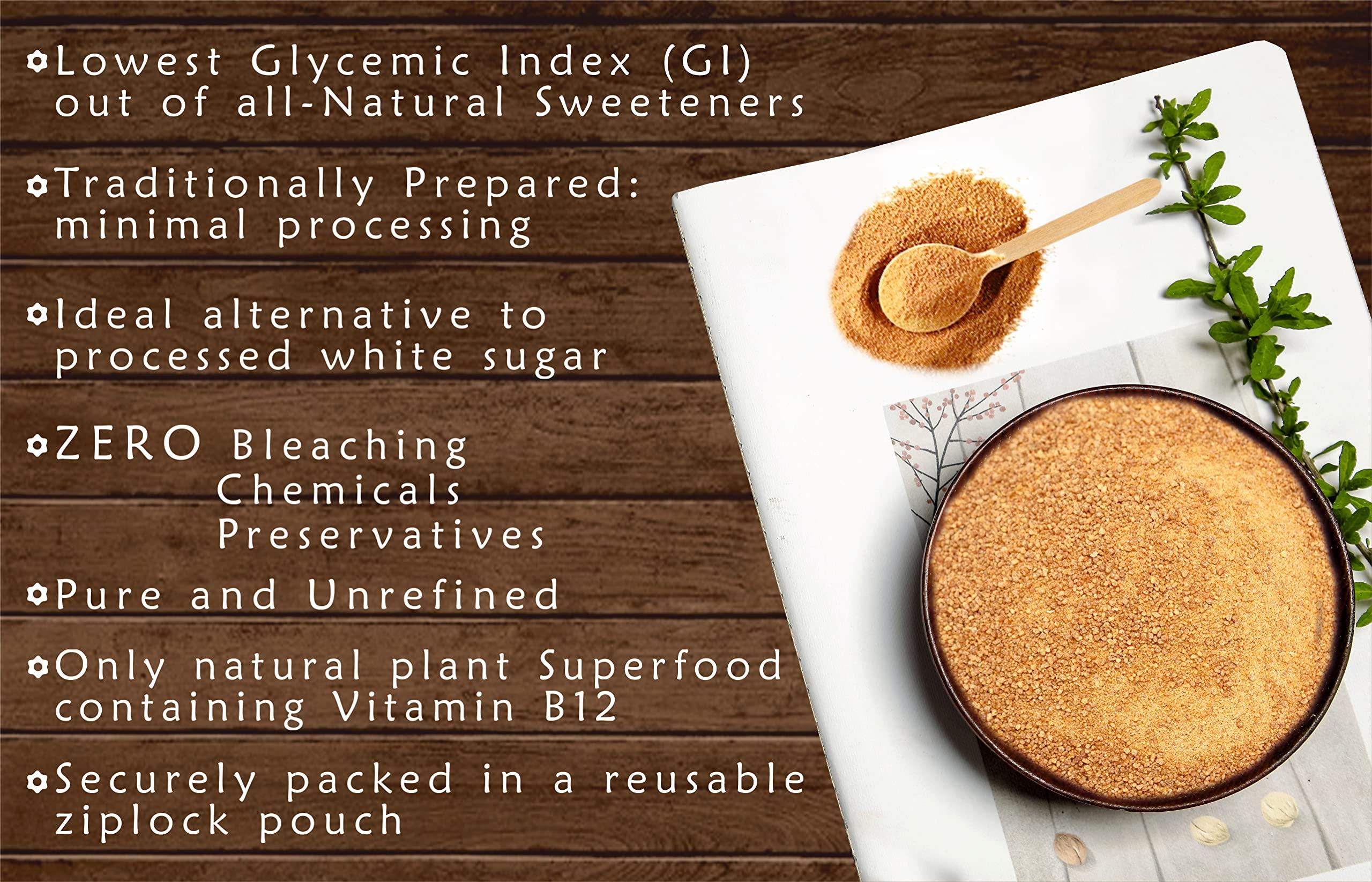 Aranyaka Aranyaka Palmyra Palm Sugar 500gm| Palm Jaggery Powder| From 100% Pure Palm Blossom Nectar| Natural Sweetener, Sugar Alternative | Unrefined | Vegan | Traditionally Made (500 g (Pack of 1))