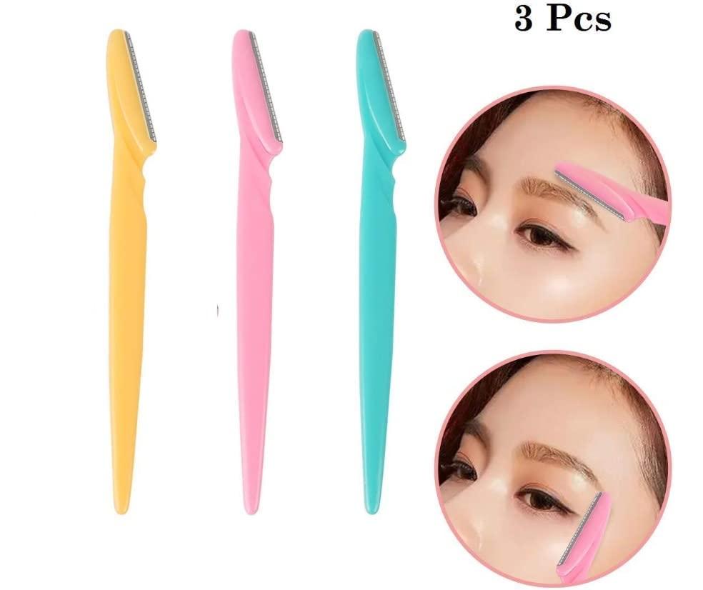 Generic Twinkle Eyebrow Painless Facial Hair Remover Razor for Face, Women and Men (Multicolour)- Pack of 3