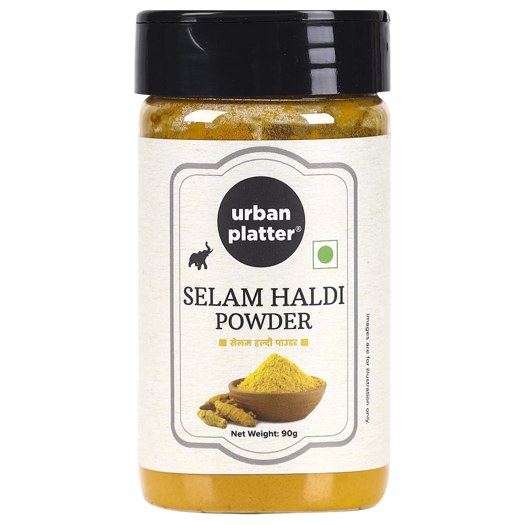 urban platter Urban Platter Selam Haldi (Turmeric) Powder Shaker Jar, 90g / 3oz [Cultivated in Tamilnadu]