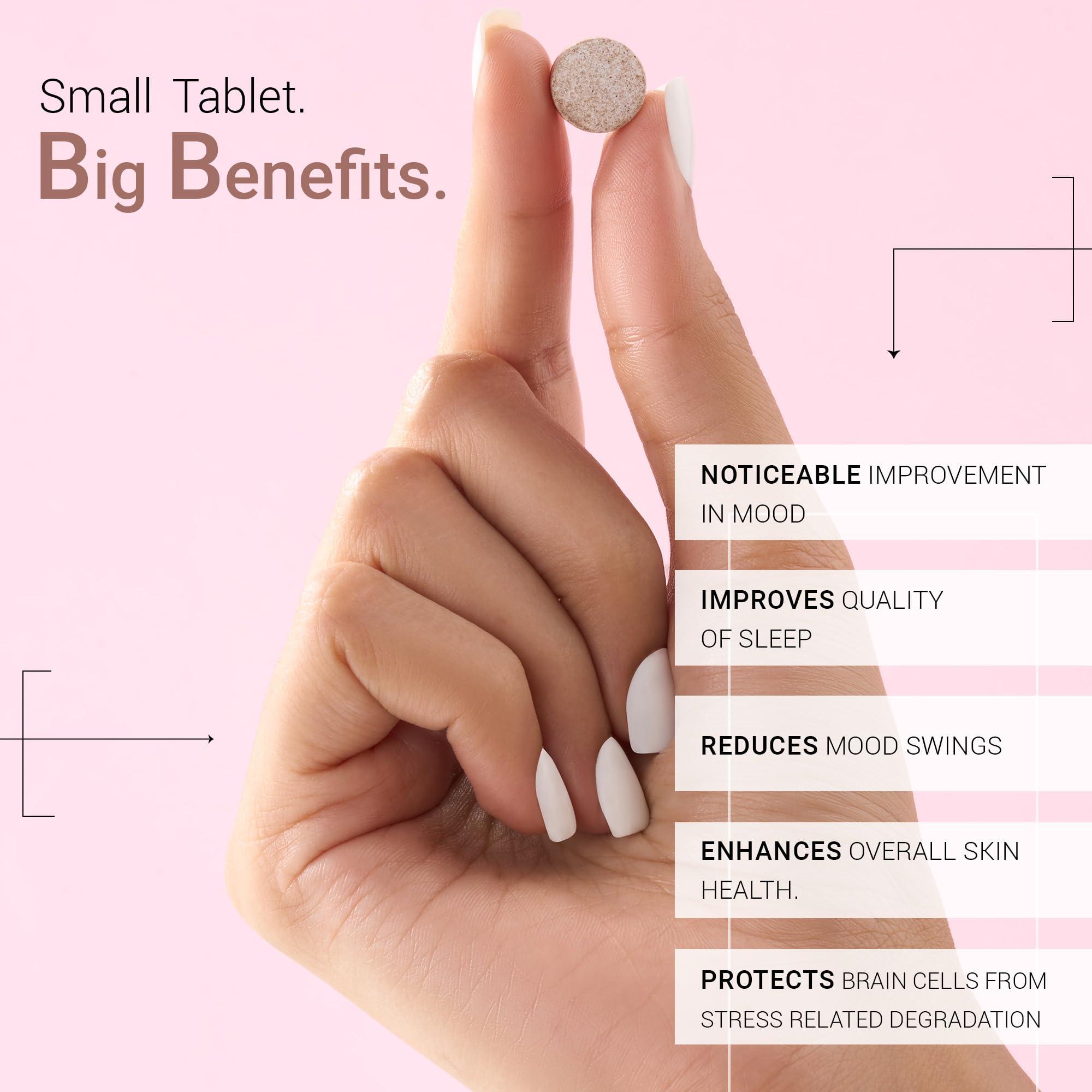 Sereko Sereko Calming Candy Tabs Supplements, Improve Quality Sleep, Reduce Stress Levels, Mood Swings & Enhance Overall Skin Health for Women & Men | Non - Addictive 10 Tablets