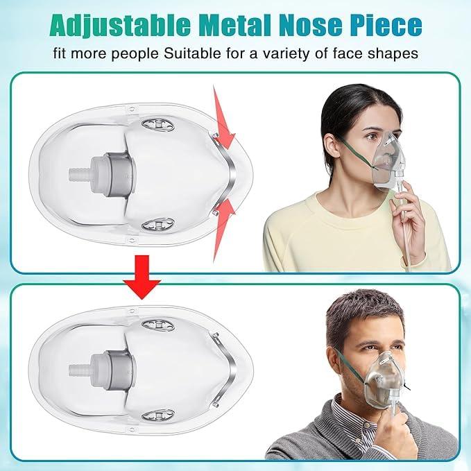 otica Otica Alpha Adult Oxygen Mask Fits On Every humidifier bottles-Adult (Pack of 1)