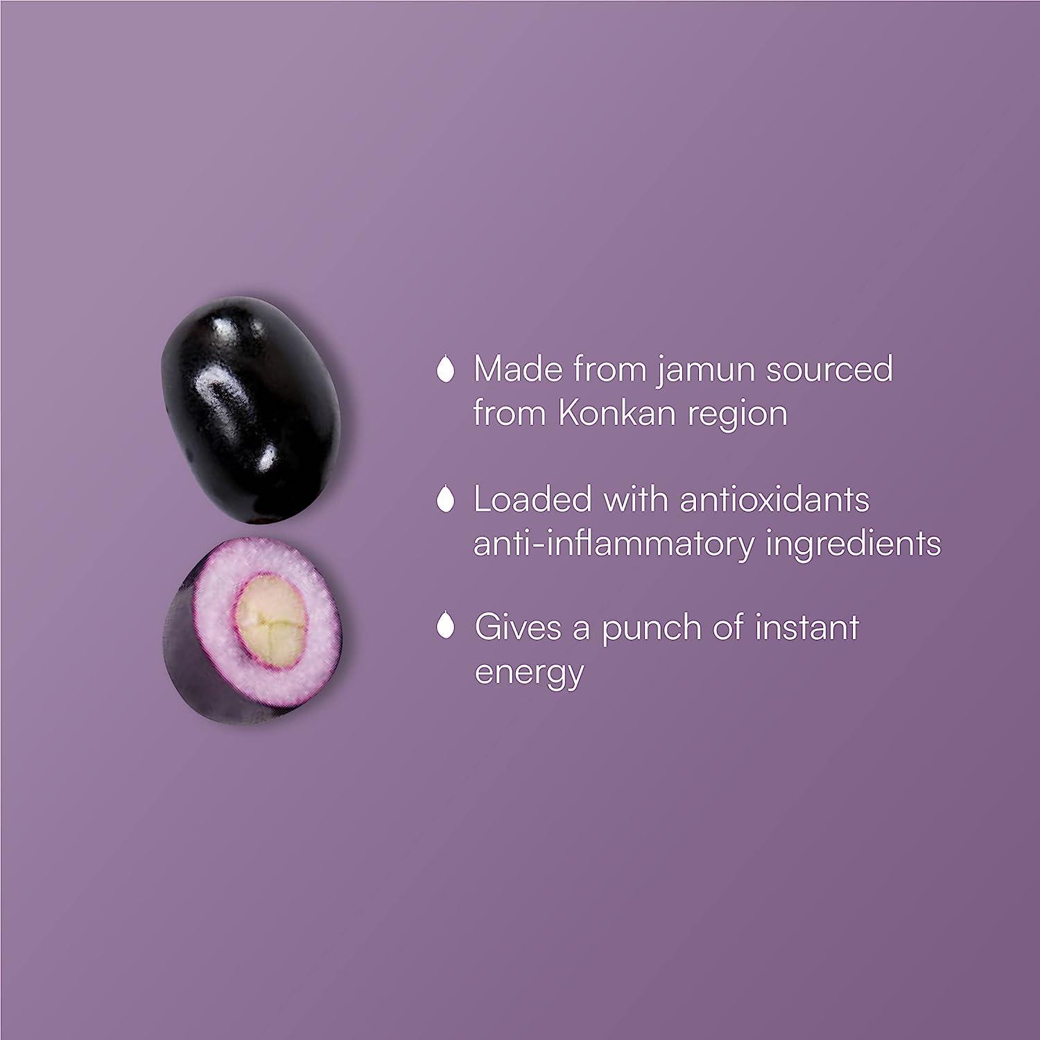 Falero Falero Fruit Chews, 175 gm, Potassium, Soluble Fibres, Vitamin C, 50 Fruit Chews(Pack of 2) (Strawberry & Jamun)