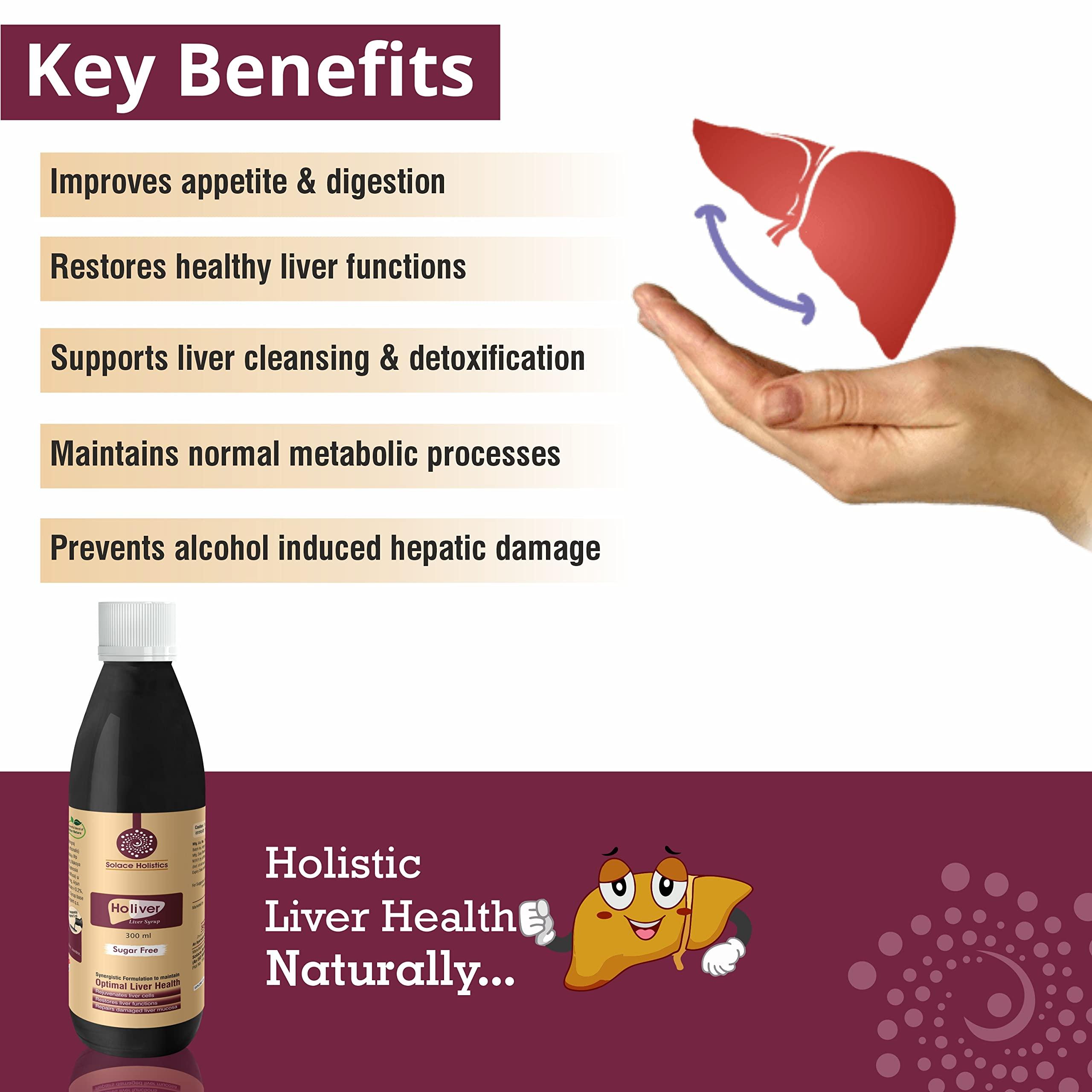 Solace Holistics Solace Holistics Holiver Suger Free Liver Syrup 300ml Pack of 1