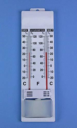 Shakuntla Shakuntla -20 to 50C Wet & Dry Bulb Hygrometer Humidity Temperature Meter Tester Wall Room Thermometer All-in-One Analog Moisture Measurer (Pack of 2)