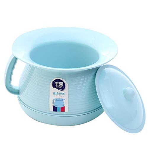 HEALLILY HEALLILY Potty Urinal Chamber Pot Bedpan Urinal Bottle Urine Pot Pee Bottle Urinal Bottle Urine Pots Urine Bucket Mobile Toilet for Kids Female Blue