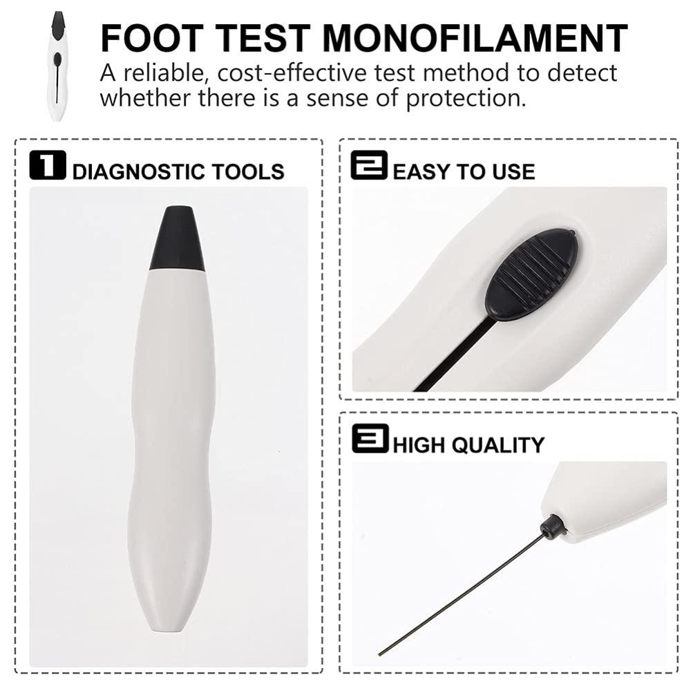 FOMIYES FOMIYES 4 Sets Diabetes Screening Monofilaments Diabetes Screening Pin Test Nerve Skin Monofilaments Pen Diabetic Foot Tool for Diabete Testing 10G