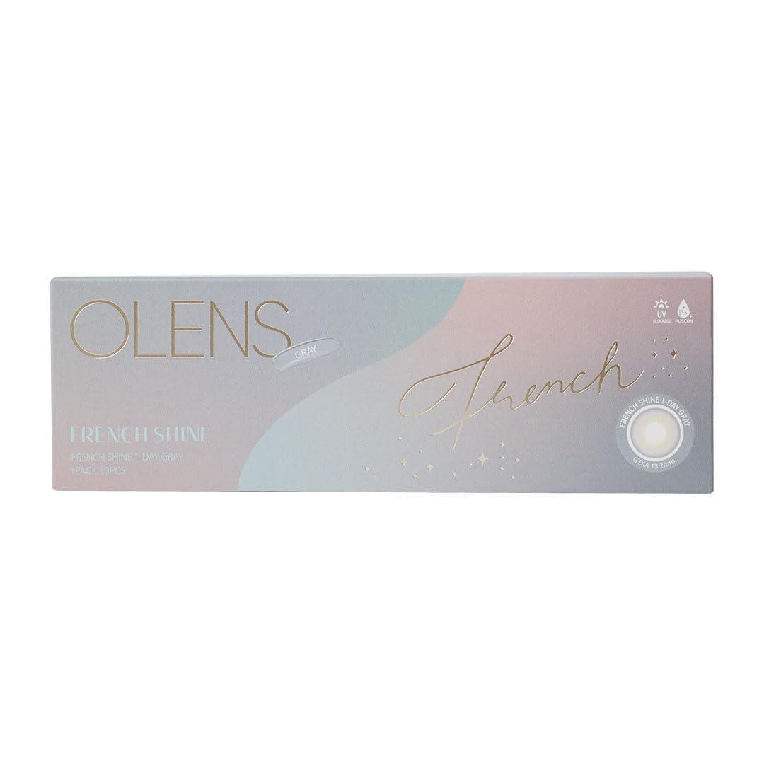 O-Lens O-LENS Daily French Shine Grey - Coloured Contact Lens (Daily Disposable, 0.00 / 10pcs / French Shine)