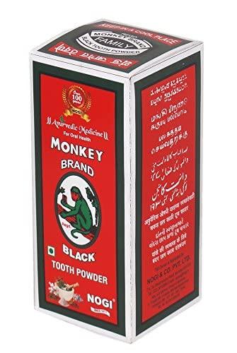Nogi Nogi Monkey Brand Black Toothpowder, Whitening- 100 Gm, 1 Count