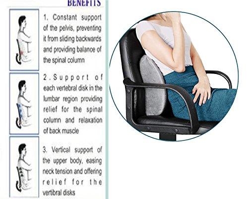 Orthowala Orthowala Car Backrest - Support For Chair And Car Seat For Back Pain -Medium Size