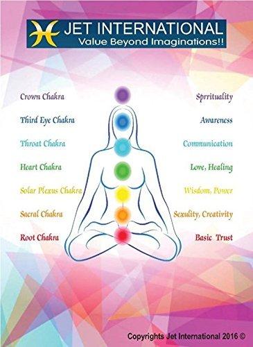 Jet International Crystal Energy Stones Jet Chakra Box With Round Reiki Engraved Gemstone A++ Sets Healing Crystal Therapy w/Pouch Palm Worry Thumb Stone Gift Easter Christmas Xmas Love Internal Strength