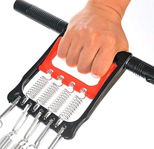 Cpixen Cpixen 3 in 1 Tummy Trimmer Exerciser with 5 Spring Chest Expander, Puller Hand Gripper, Pull Bar Weight Exerciser and Muscle Trainer for Man and Women (Multicolor)