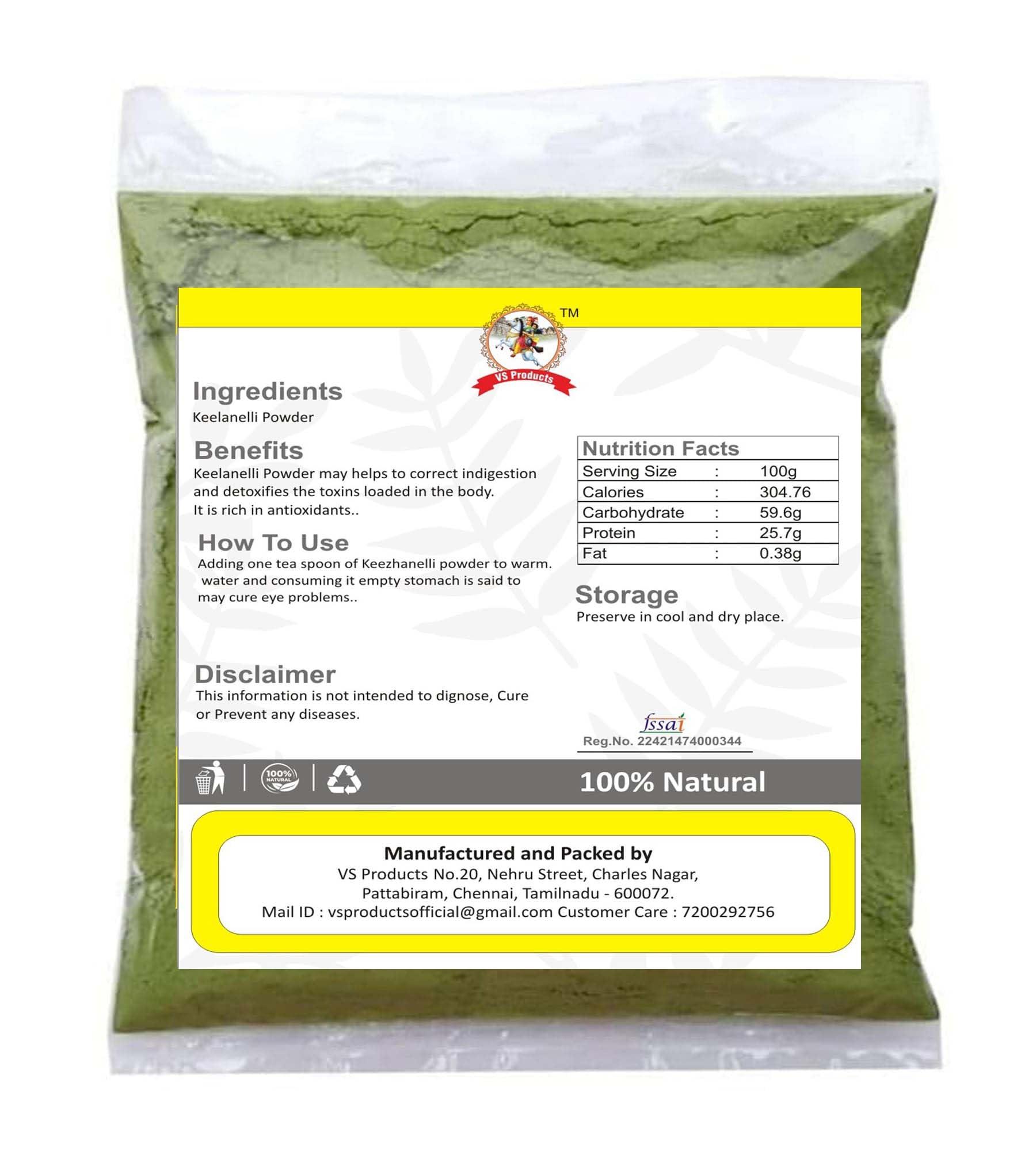 VS Products VS Products Keelanelli Powder Phyllanthus Niruri Powder,150g