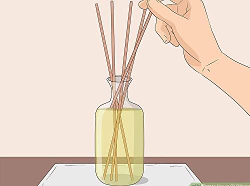 Pure Source India Pure Source India Reed Diffuser Oil Apple Cinnamon - 100 Ml, Reed Sticks - 8 Pieces, Natural White