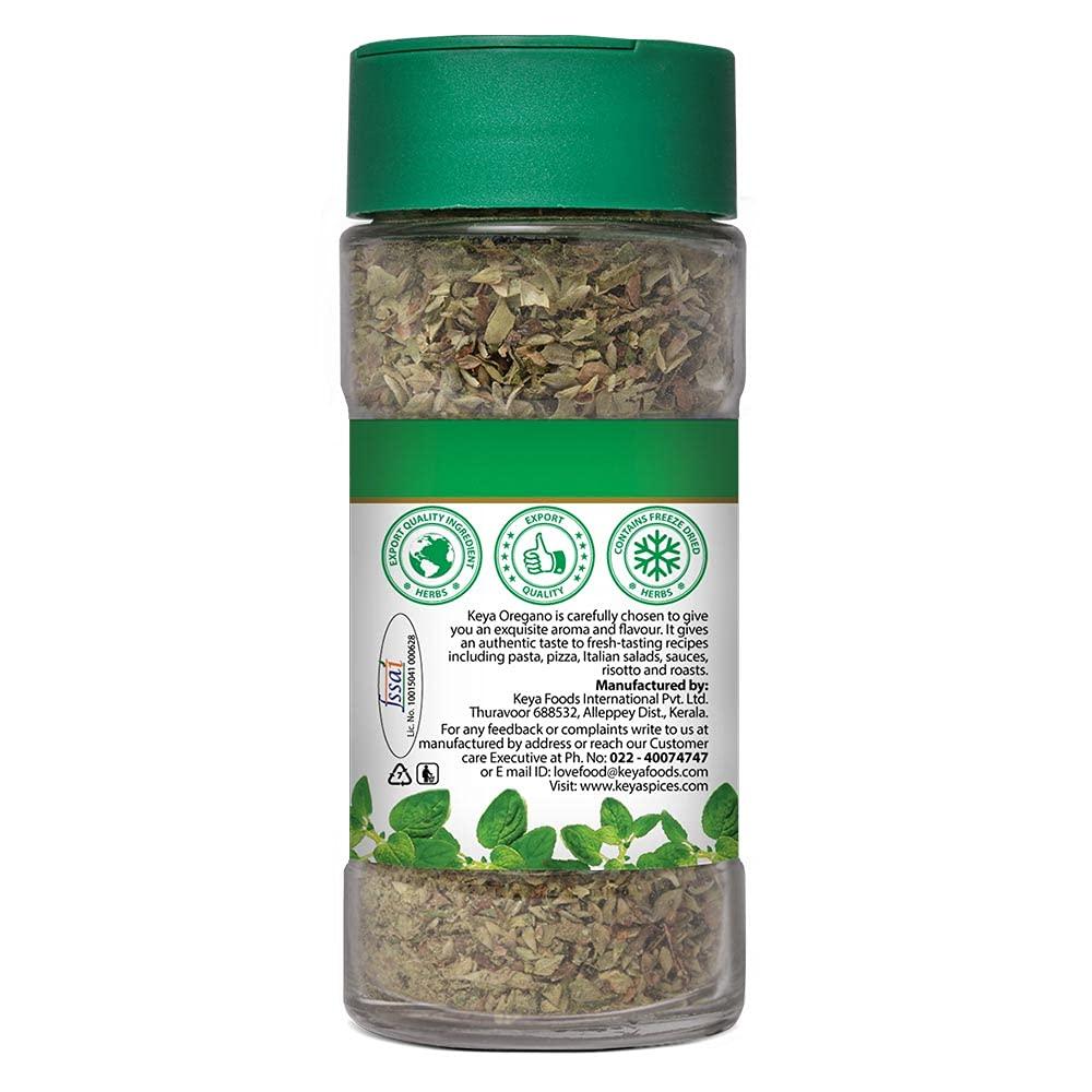 KEYA Keya Premium Herbs Combo Oregano 10gm | Mixed Herbs 25gm | Glass Bottle | Pack of 2