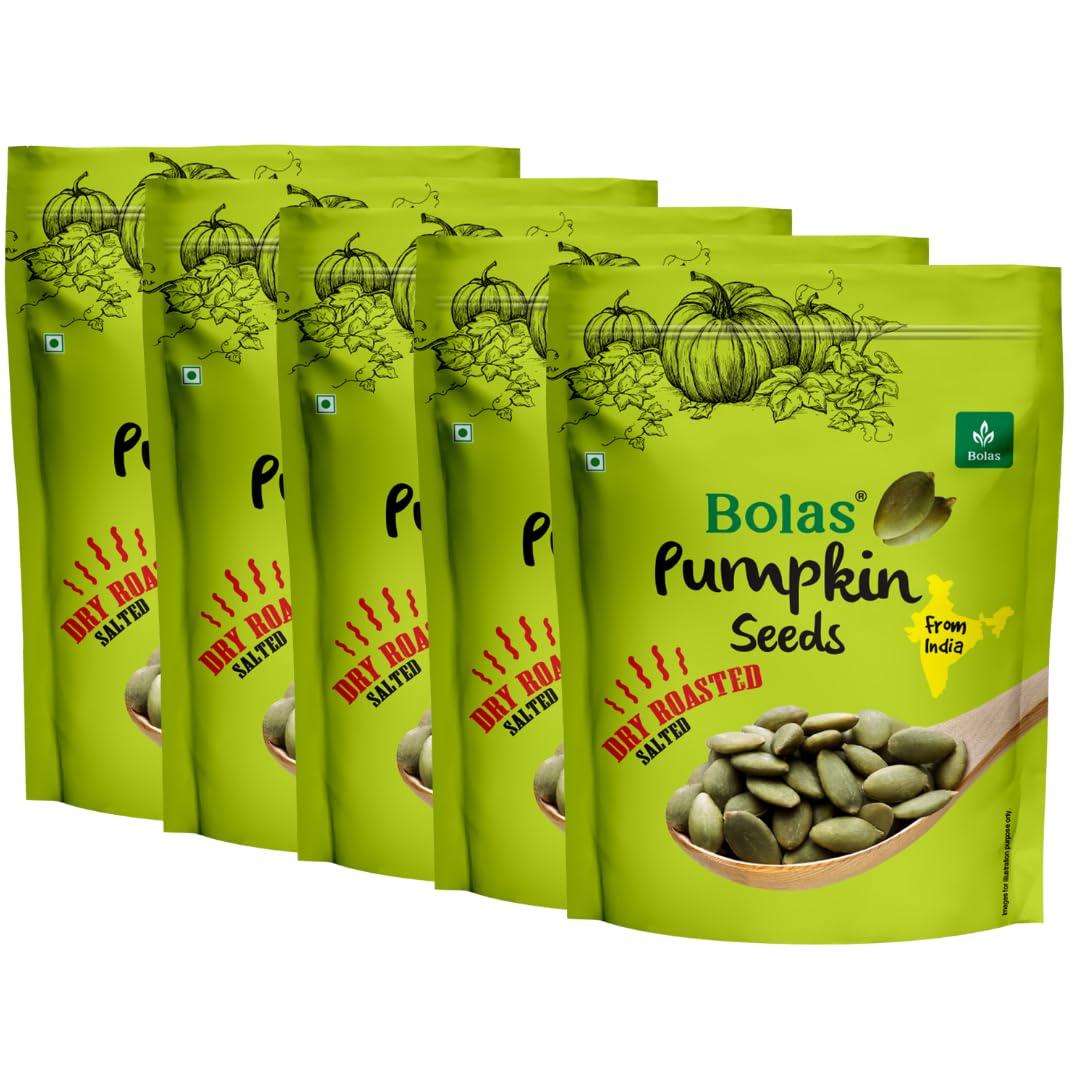 Bolas Bolas Salted and Roasted Pumpkin Seeds 1Kg (200gX5)