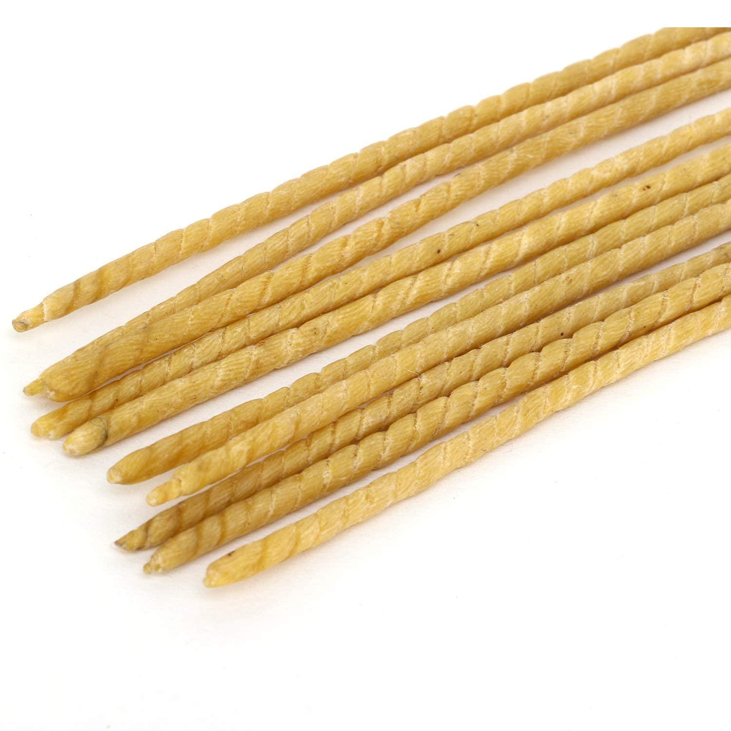 DGARYS DGARYS Cotton Thread Traditional Sutra Neti Kriya with Wax for Yoga Organic Pure Honey Wax Coated Pack of (15)