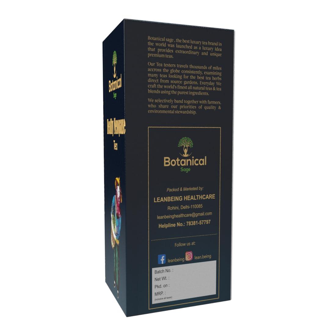 Botanical Sage Botanical Sage- Healthy Menopause Tea 30 Pyramid Teabags | 30 Days Pack | With Goodness of Sage, Raspberry, Red Clover, Shatavari etc | Helps with hot flushes & Mood swings | Selected