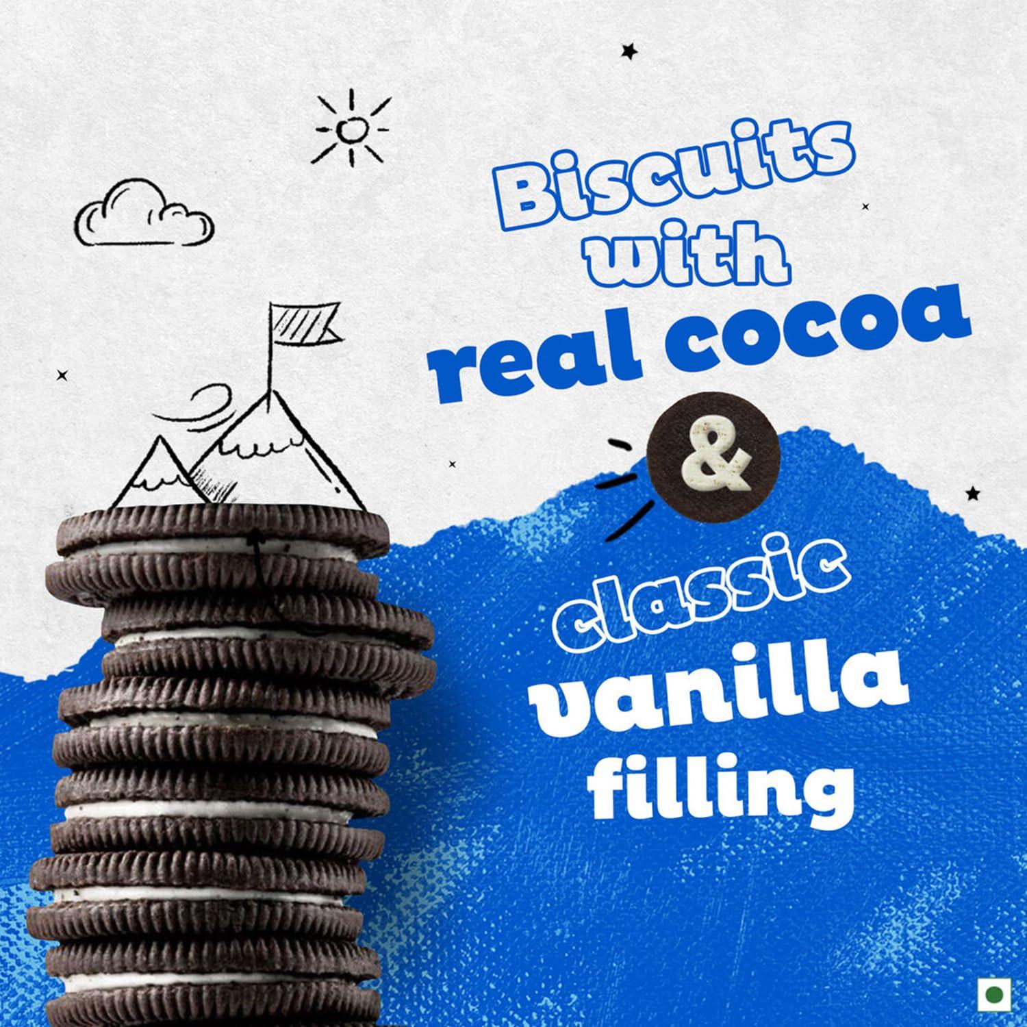 Oreo Oreo Cadbury Vanilla Flavour Crme Sandwich Biscuit, 288.75 grams(packaging may vary) (Pack of 3)