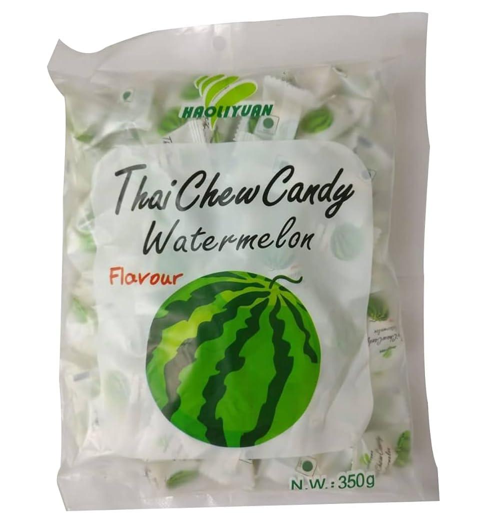 Generic Haoliyuan Thai Chew Thailand Milk Candy watermelon Flavour 360g (Pack Of 1)