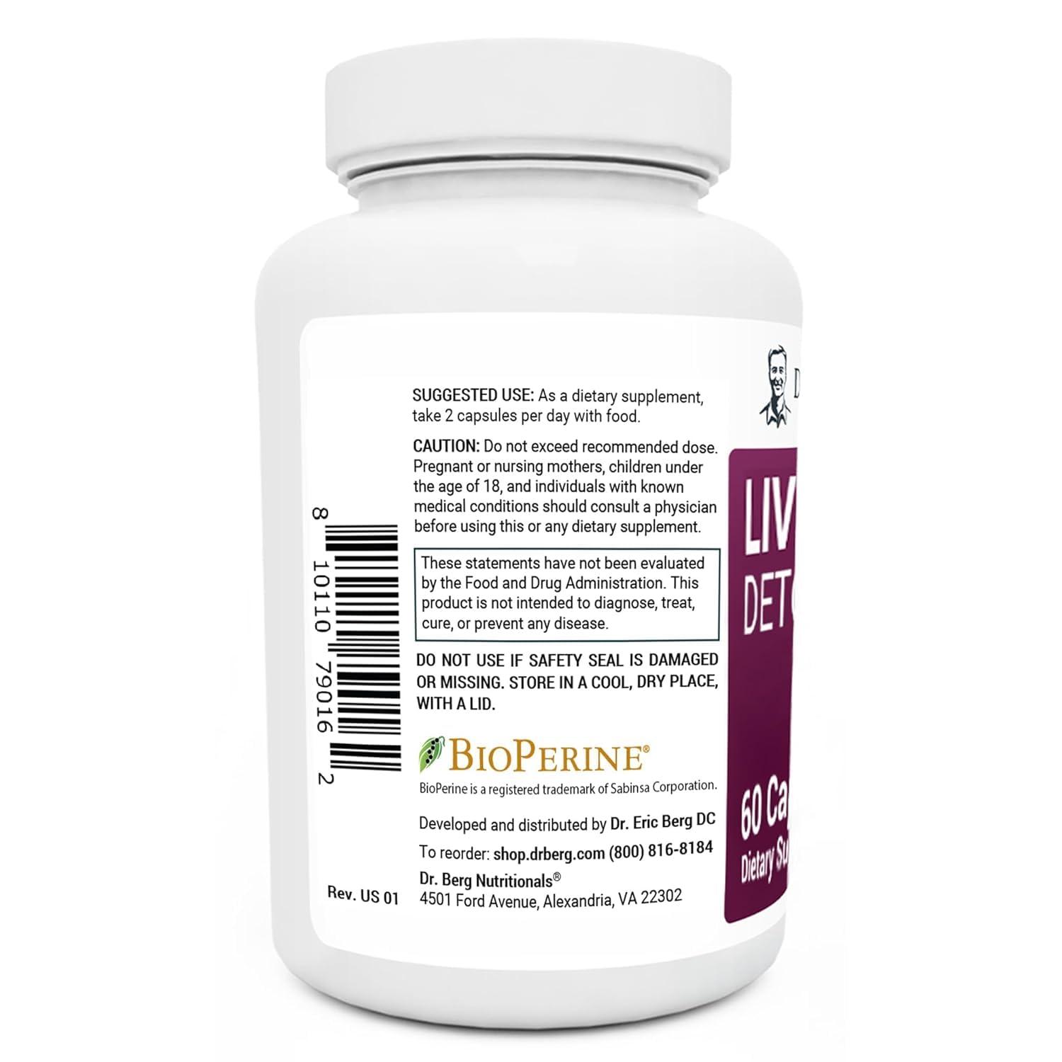 ATHINIKA NUTRITION Dr. Berg\'s Liver Cleanse Detox & Repair Capsule, 60 Count