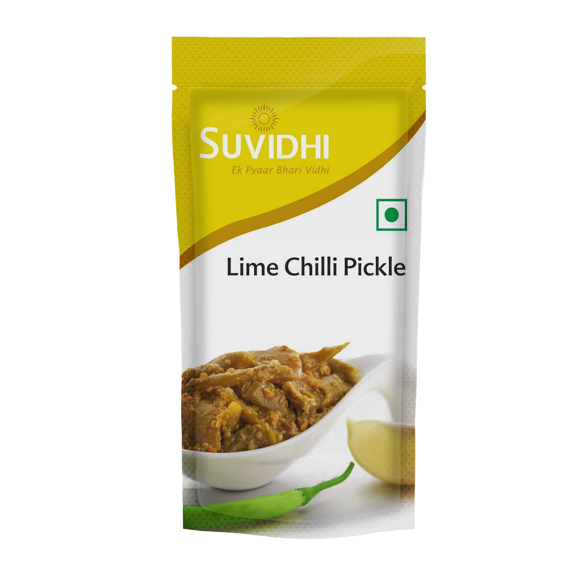 SUVIDHI SUVIDHI Mango Pickle 200gm ,Lime Pickle 200gm ,Chilli Pickle 200gm ,Lime Chilli Pickle 200gm and Mix Pickle 200gm (Pack of 2 Each and Combo of 10) in All 2 kg