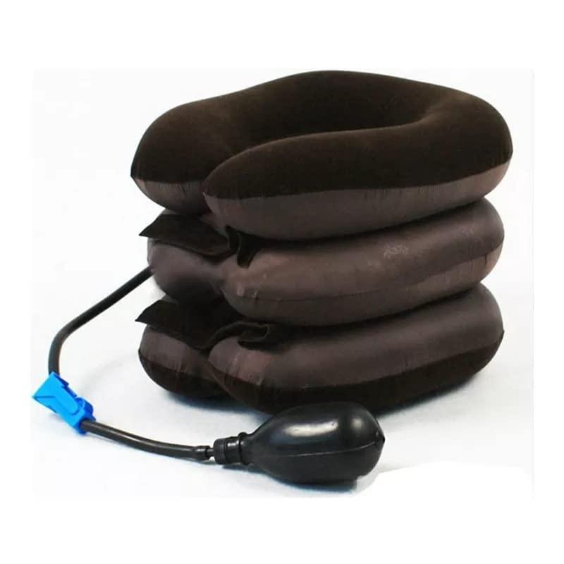 4beauty Therapy 4beauty Therapy Cervical Neck Traction Belt 3 Layer Effective & Fast Pain And Stress Relief Neck Pain Inflatable Neck Stretcher Collar for Men and Women