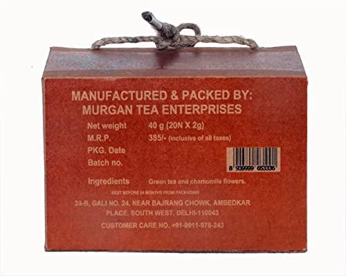 MURGAN MURGAN Combo of Chamomile Green Tea 40g(20N X 2) Box And Pouch 120g