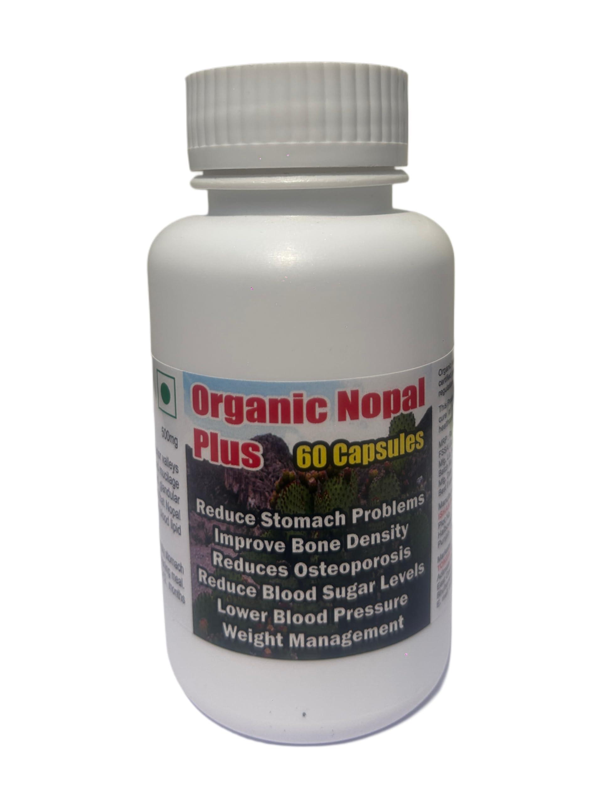 Tonga Herbs ORGANIC NOPAL PLUS CAPSULES - 60 CAPSULES (GET 1 BOTTLE ORGANIC NOPAL PLUS 50ML DROPS FREE)