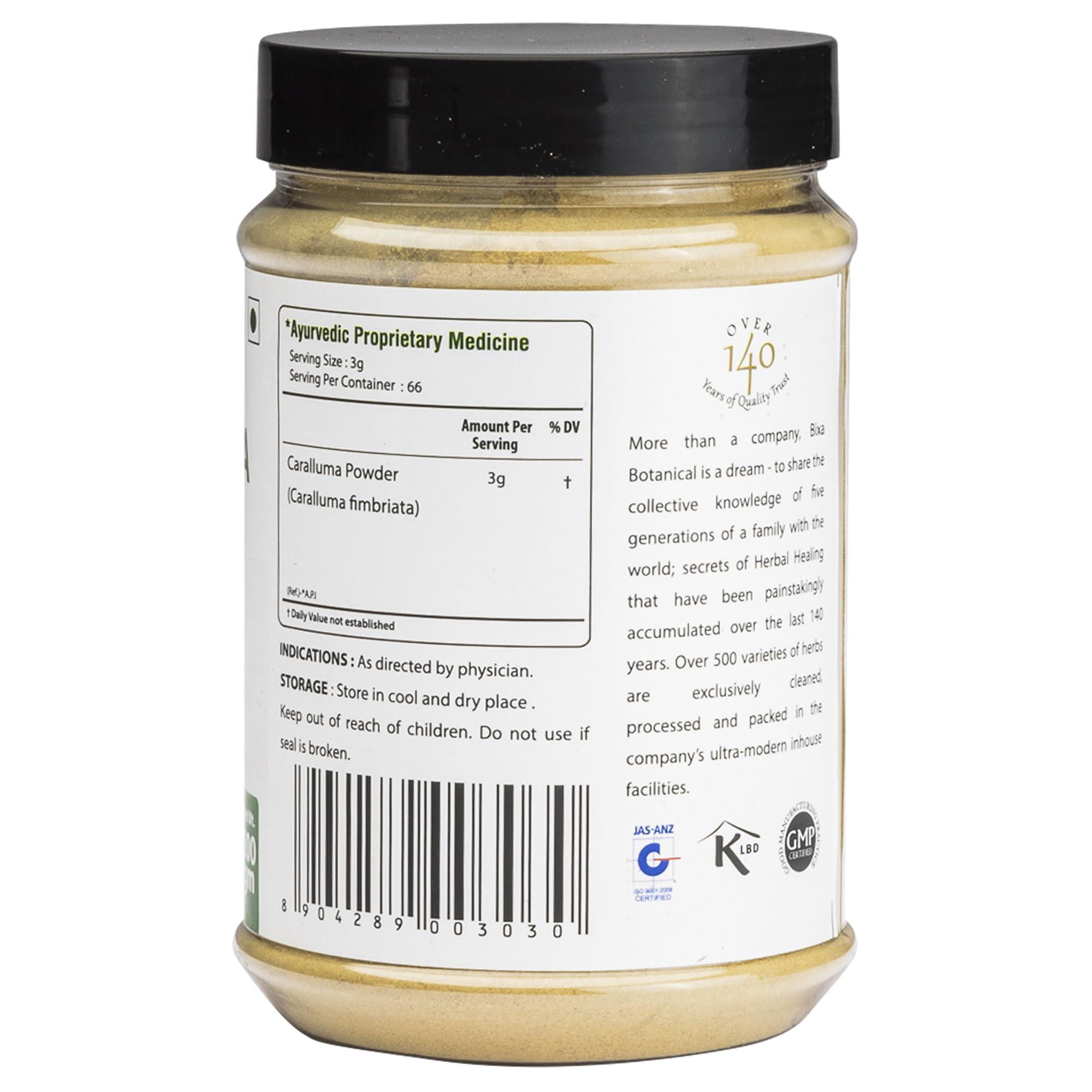 Bixa Botanical Bixa Botanical Caralluma Powder- 200gm (Caralluma Fimbriata)