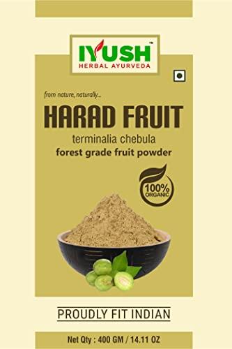 IYUSH Herbal Ayurveda IYUSH Herbal Ayurveda Harad Powder – 400gm | Haritaki Powder Organic | Haritaki Churna | Harde Powder | Harar Powder Organic | Ayurvedic Medicine for Acidity Relief | Gastric Medicine Ayurvedic |