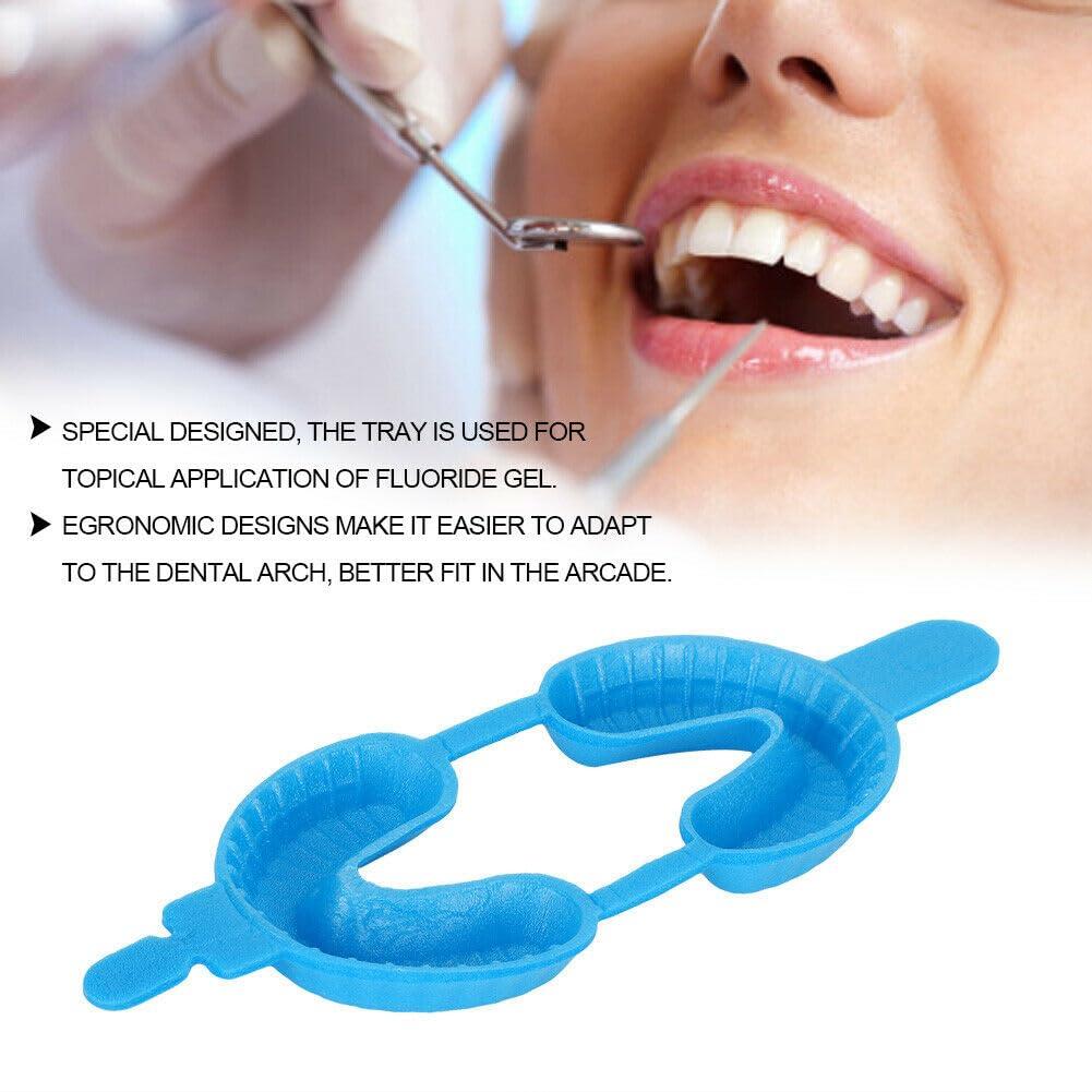 InstruDent Cotisen Disposable Fluoride Foam Tray Blue - L