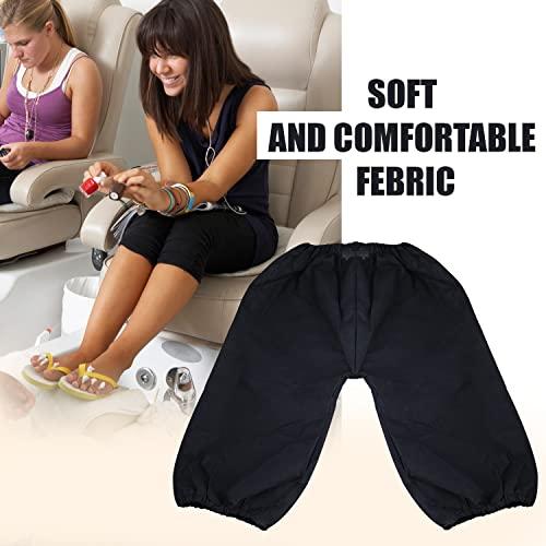 SWAGMEE SWAGMEE Ultra Soft Disposable Capri Universal Fit Opaque Fabric Ideal for Massage Spa Sauna Salon Hotel Traveling (Pack of 25, Black)