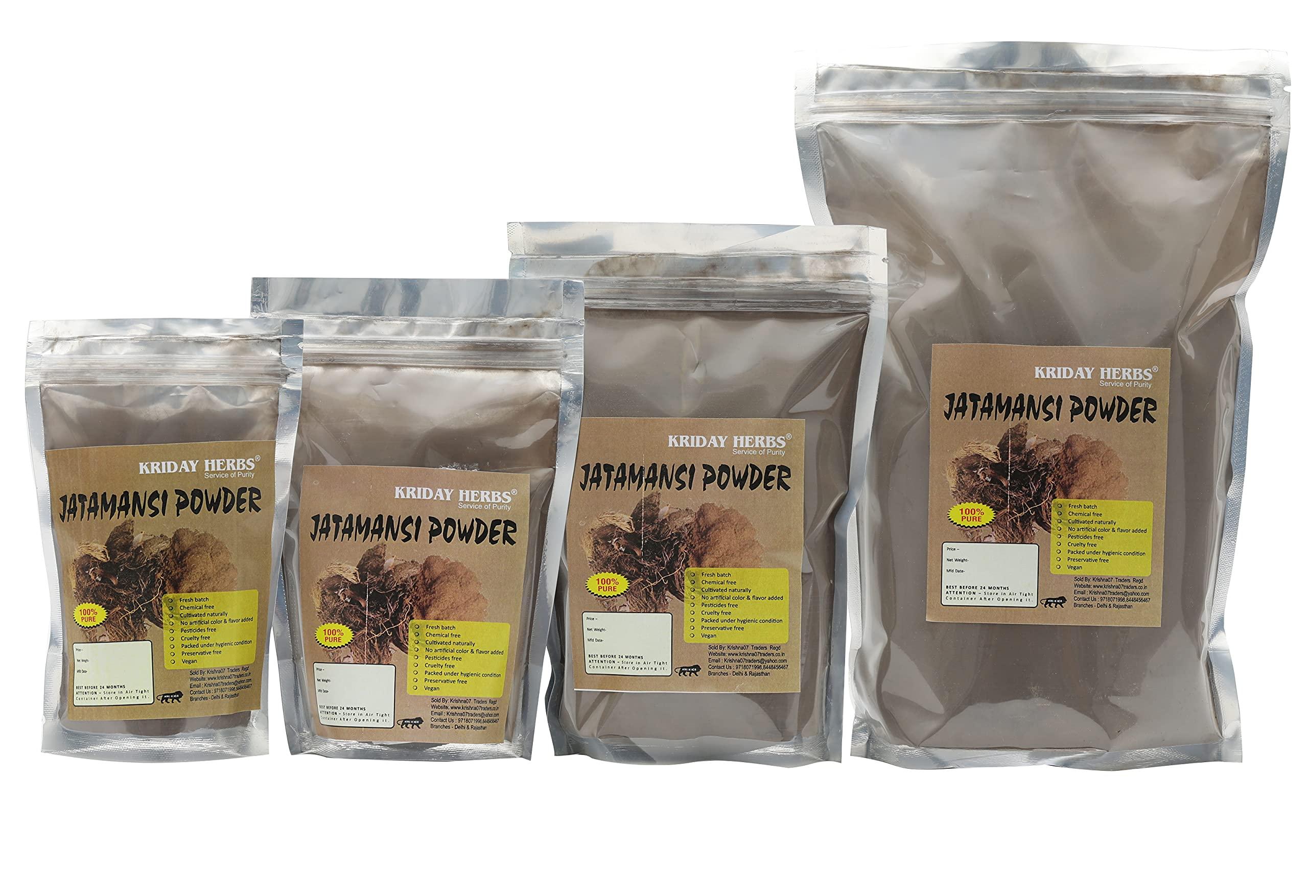 KRIDAY HERBS PURE & NATURAL JATAMANSI POWDER 200 GM by krishna07 traders