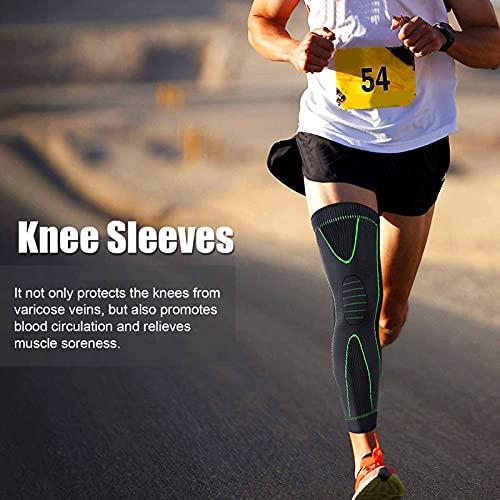 cigemay Knee Protect Sleeve, Knee Sleeves Prevent Varicose Veins Provide Pressure for Legs(L)