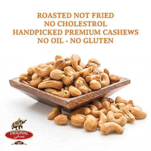 Original 1800 (Label) Original Jumbo Cashew 500g | Fresh Cashew Bold Big Sized | Plain Jumbo Cashew | Bada Dana Kaju Pack of 500gm | Plain Cashew big size | Kaju | Original| 1800 (Label)