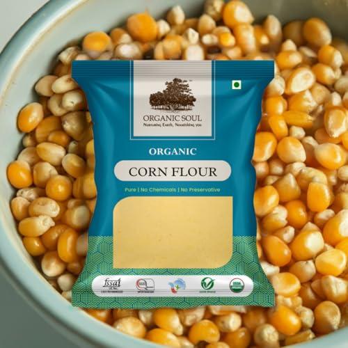ORGANIC SOUL Organic Soul - Organic Corn flour Powder (Makki Atta, Corn Flour, Maize Flour) 450 Gm